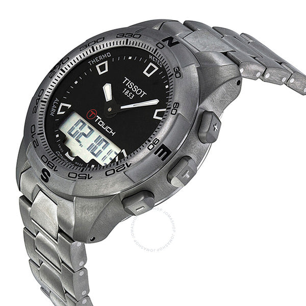 Tissot T-Touch II Black Dial Titanium Men's Watch T047.420.44.051.00 - The Watches Men & Co #2