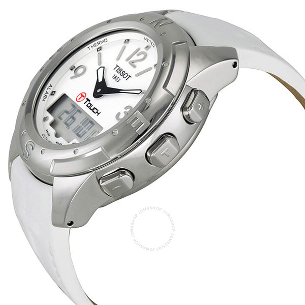 Tissot T-Touch II Multi-Function White Dial Titanium Watch T0472204601600 - The Watches Men & Co #2