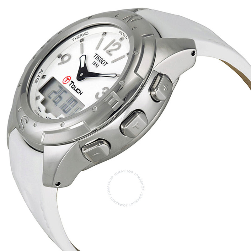 Tissot T-Touch II Multi-Function White Dial Titanium Watch T0472204601600 - The Watches Men & Co #2