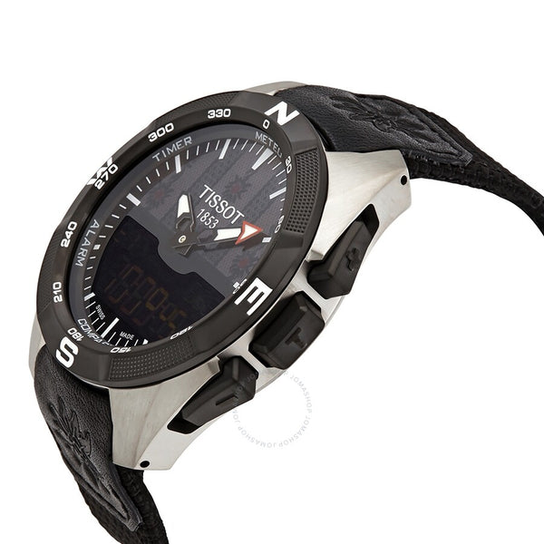 Tissot T-Touch Perpetual Alarm World Time Chronograph Quartz Analog-Digital Black Dial Watch T091.420.46.051.02 - The Watches Men & Co #2