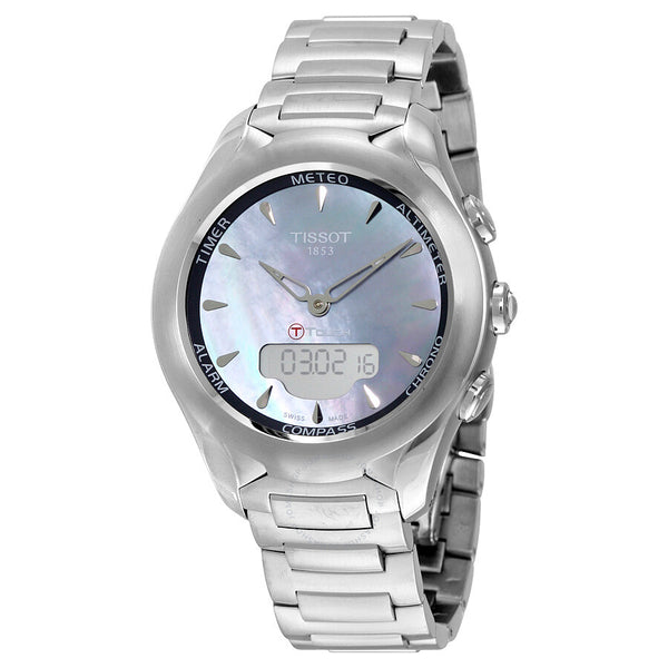 Tissot T-Touch Solar Lady Mother of Pearl Dial Ladies Watch T0752201110101 - The Watches Men & Co