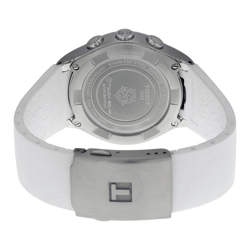 Tissot T-Touch Solar White Dial White Rubber Ladies Watch T0752201701700 - The Watches Men & Co #3