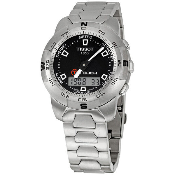 Tissot T-Touch Steel Analog/Digital Multifunction Black Men's Watch T33.1.588.51 - The Watches Men & Co