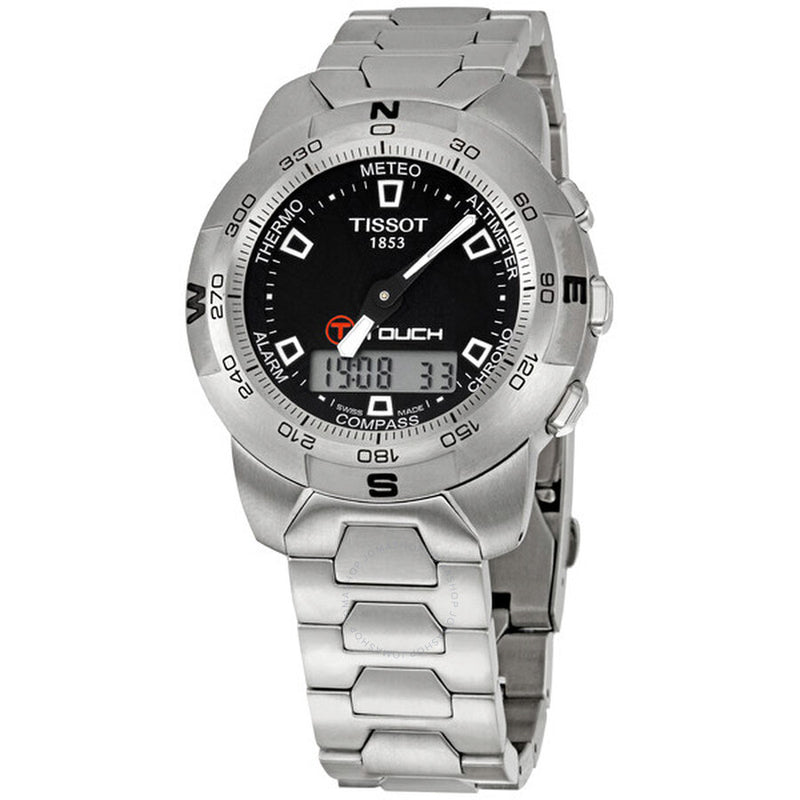 Tissot T-Touch Steel Analog/Digital Multifunction Black Men's Watch T33.1.588.51 - The Watches Men & Co