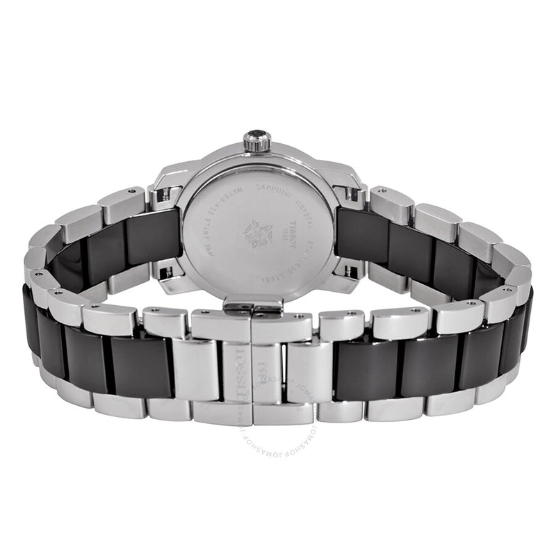Tissot T-Trend Black Ceramic Diamond Ladies Watch T0642102205600 - The Watches Men & Co #3
