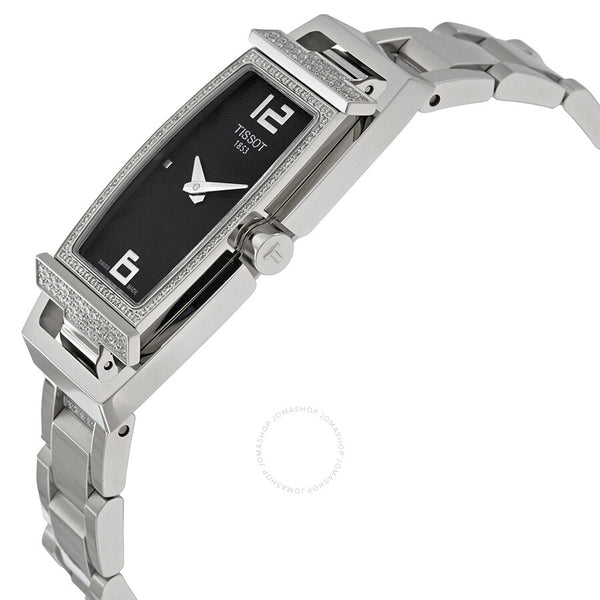 Tissot T-Trend Black Dial Stainless Steel Ladies Watch T0373091105701 - The Watches Men & Co #2