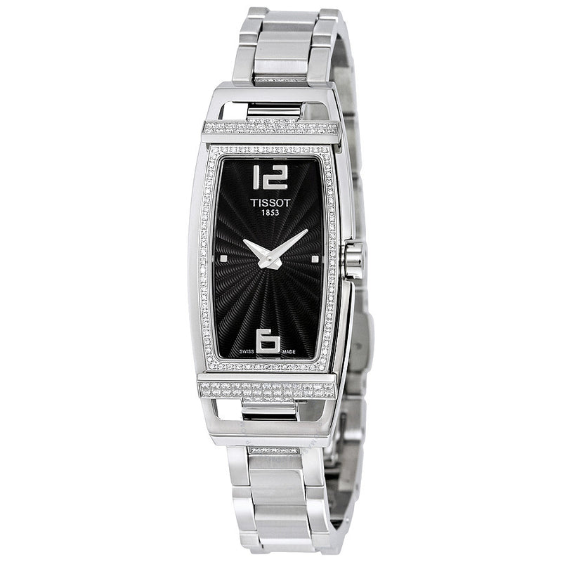 Tissot T-Trend Black Dial Stainless Steel Ladies Watch T0373091105701 - The Watches Men & Co