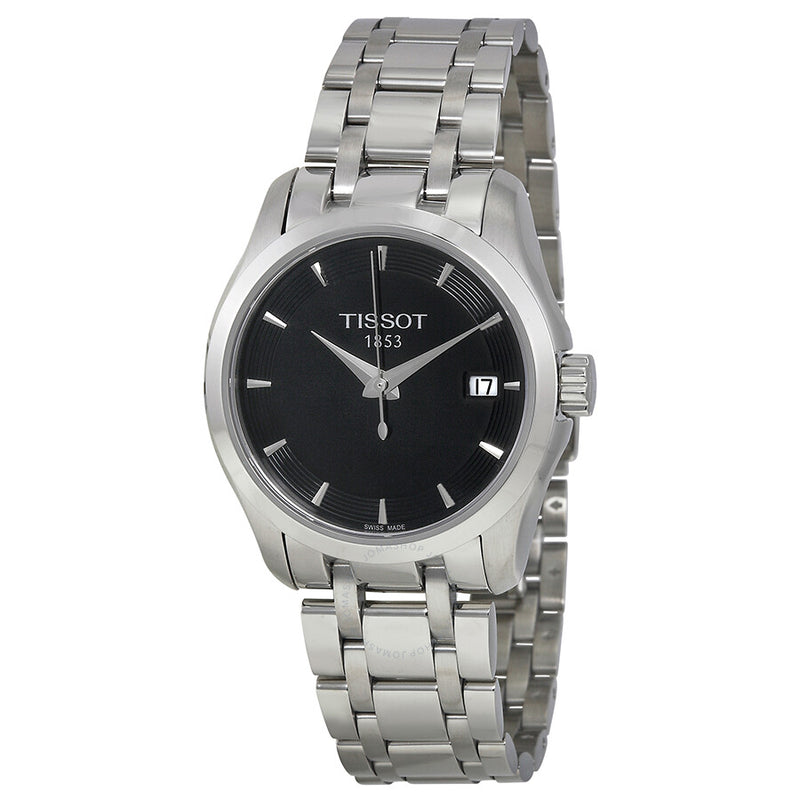 Tissot T-Trend Couturier Black Dial Ladies Watch T0352101105100 - The Watches Men & Co