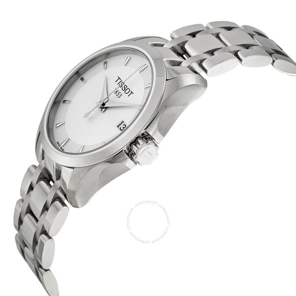Tissot T-Trend Couturier White Dial Ladies Watch T0352101101100 - The Watches Men & Co #2