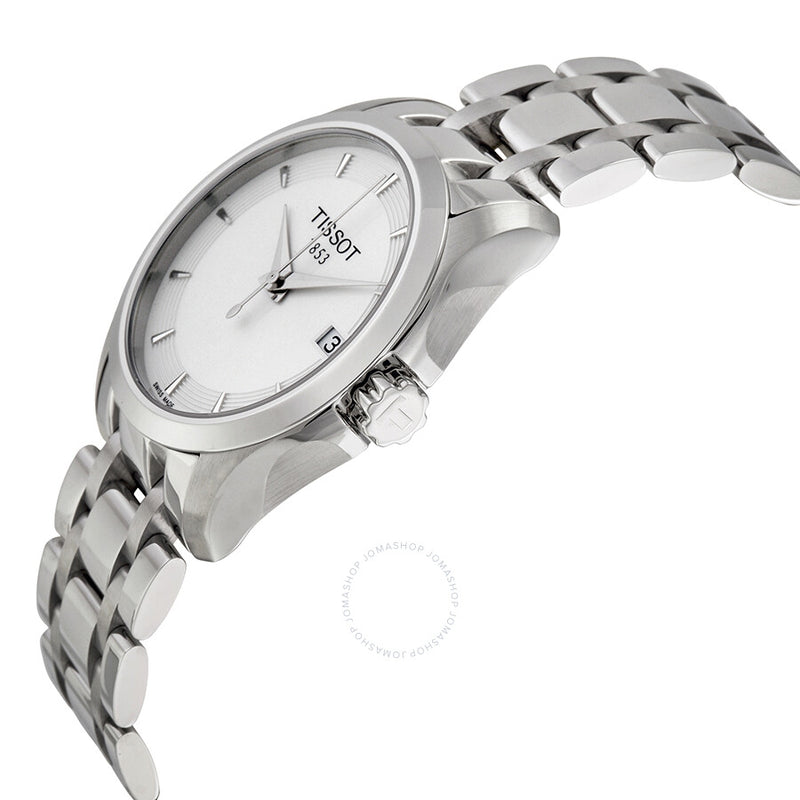 Tissot T-Trend Couturier White Dial Ladies Watch T0352101101100 - The Watches Men & Co #2