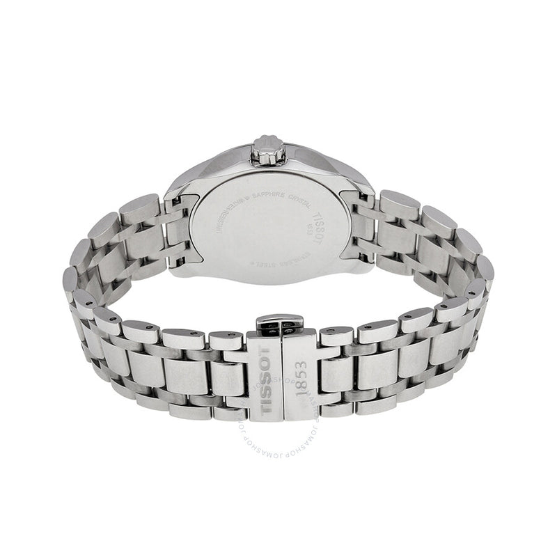 Tissot T-Trend Couturier White Dial Ladies Watch T0352101101100 - The Watches Men & Co #3