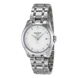 Tissot T-Trend Couturier White Dial Ladies Watch T0352101101100 - The Watches Men & Co
