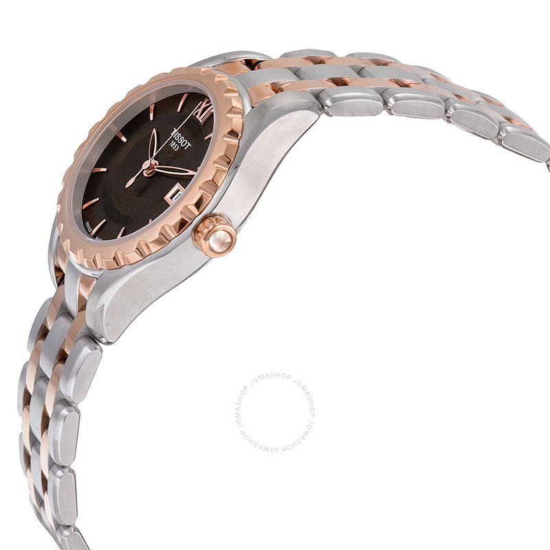 Tissot T-Trend Lady Brown Dial Ladies Watch Watch T0720102229800 - The Watches Men & Co #2