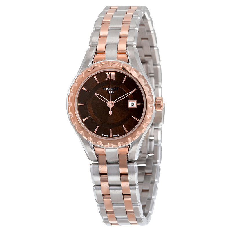 Tissot T-Trend Lady Brown Dial Ladies Watch Watch T0720102229800 - The Watches Men & Co