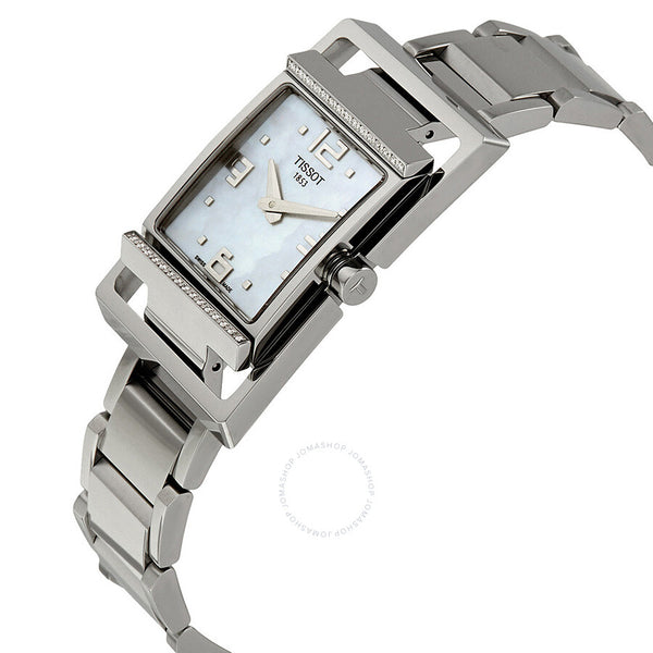 Tissot T-Trend Mother of Pearl Dial Stainless Steel Diamond Ladies Watch T032.309.11.117.01 - The Watches Men & Co #2