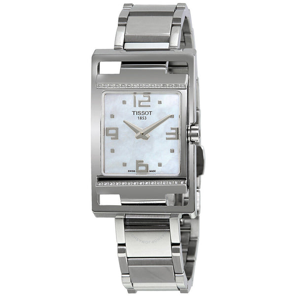 Tissot T-Trend Mother of Pearl Dial Stainless Steel Diamond Ladies Watch T032.309.11.117.01 - The Watches Men & Co