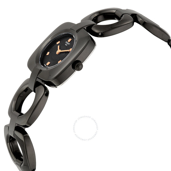 Tissot T-Trend Odaci-T Black Dial Black PVD Ladies Watch T0201091105100 - The Watches Men & Co #2