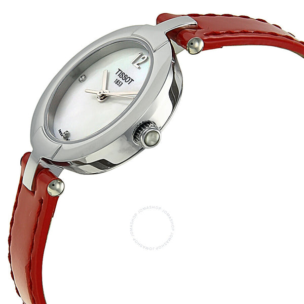 Tissot T-Trend Pinky Mother of Pearl Dial Diamond Ladies Watch T0842101611600 - The Watches Men & Co #2