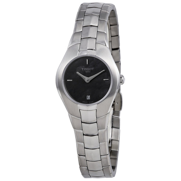 Tissot T Trend T Round Black Dial Ladies Watch T0960091112100 - The Watches Men & Co