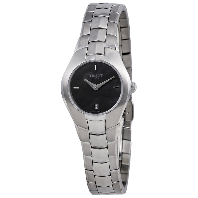 Tissot T Trend T Round Black Dial Ladies Watch T0960091112100 - The Watches Men & Co