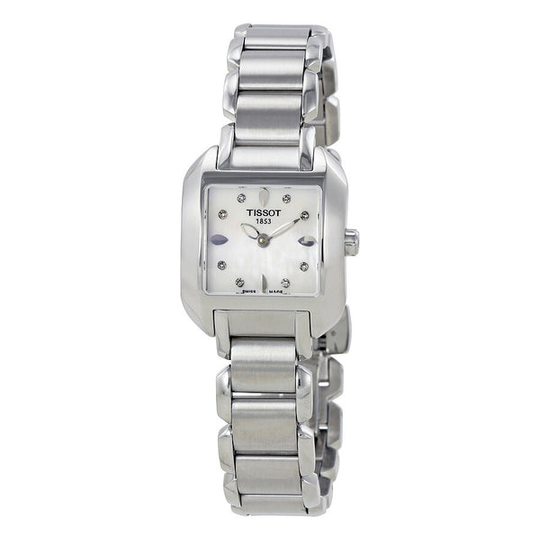 Tissot T-Trend T-Wave Mother of Pearl Diamond Ladies Watch T02.1.285.74 - The Watches Men & Co