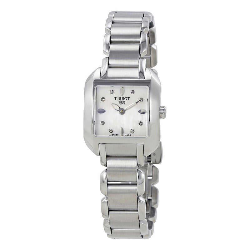Tissot T-Trend T-Wave Mother of Pearl Diamond Ladies Watch T02.1.285.74 - The Watches Men & Co