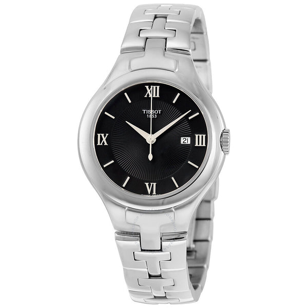 Tissot T-Trend T12 Black Dial Stainless Steel Ladies Watch T0822101105800 - The Watches Men & Co