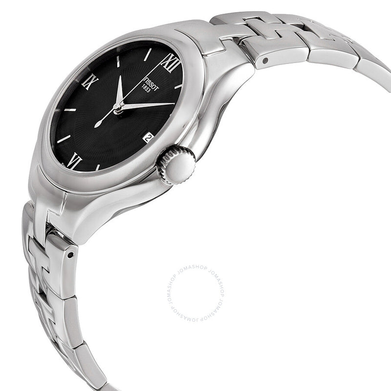 Tissot T-Trend T12 Black Dial Stainless Steel Ladies Watch T0822101105800 - The Watches Men & Co #2