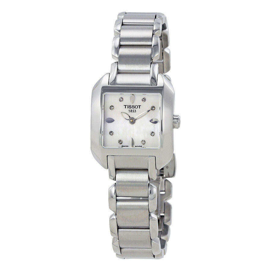 Tissot T-Trend T-Wave Mother of Pearl Diamond Ladies Watch T02.1.285.74 - The Watches Men & Co