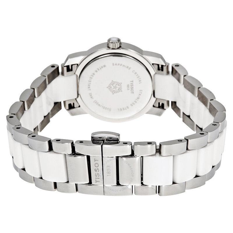 Tissot T-Trend White Ceramic Ladies Watch T0642102201100 - The Watches Men & Co #3