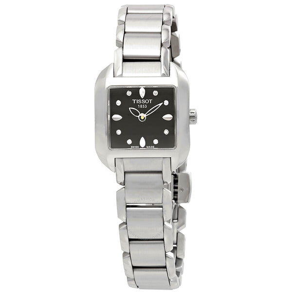 Tissot T-Wave Black Dial Ladies Watch T02.1.285.54 - The Watches Men & Co
