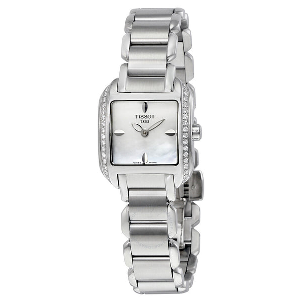 Tissot T-Wave Mother of Pearl Dial Stainless Steel Ladies Watch T02.1.385.71 - The Watches Men & Co