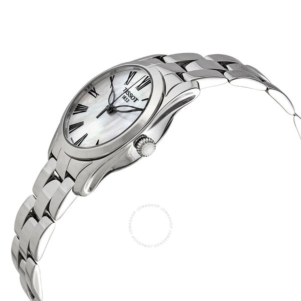 Tissot T-Wave Quartz White Mother of Pearl Dial Ladies Watch T112.210.11.113.00 - The Watches Men & Co #2