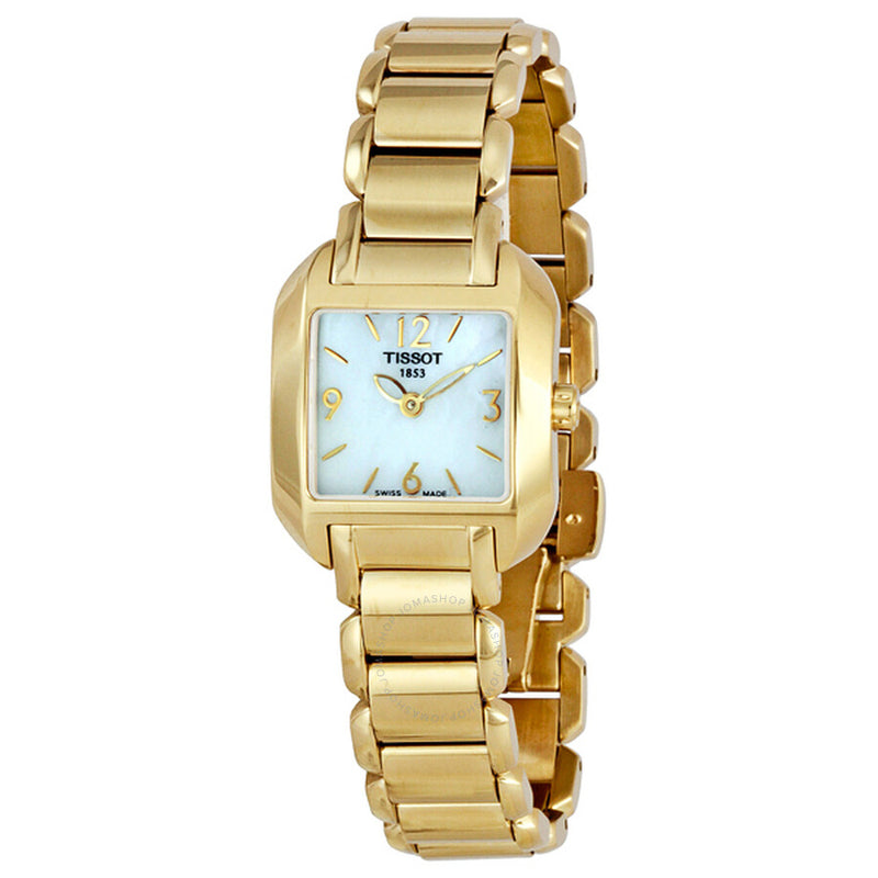 Tissot T-Wave White Mother of Pearl Dial Ladies Watch T02.5.285.82 - The Watches Men & Co