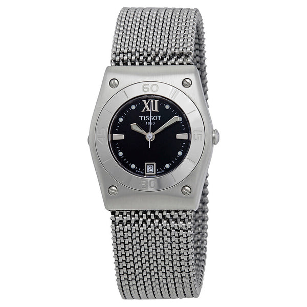 Tissot T-Win Black Mother of Pearl Dial Ladies Watch T08.1.187.53 - The Watches Men & Co
