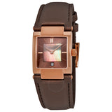 Tissot T02 Brown Mother of Pearl Dial Ladies Watch T090.310.37.381.00 - The Watches Men & Co