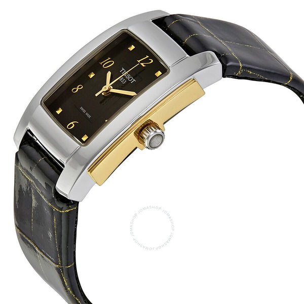 Tissot T10 Black Dial Ladies Watch T073.310.26.057.00 - The Watches Men & Co #2