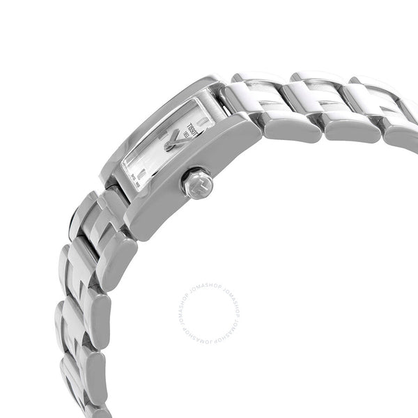 Tissot T2 Quartz White Dial Ladies Watch T63.1.185.31 - The Watches Men & Co #2