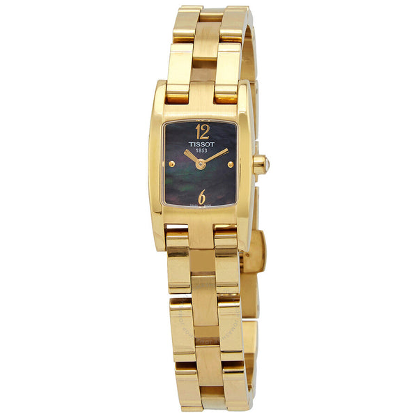Tissot T3 Black Mother of Pearl Dial Ladies Watch T042.109.33.127.00 - The Watches Men & Co
