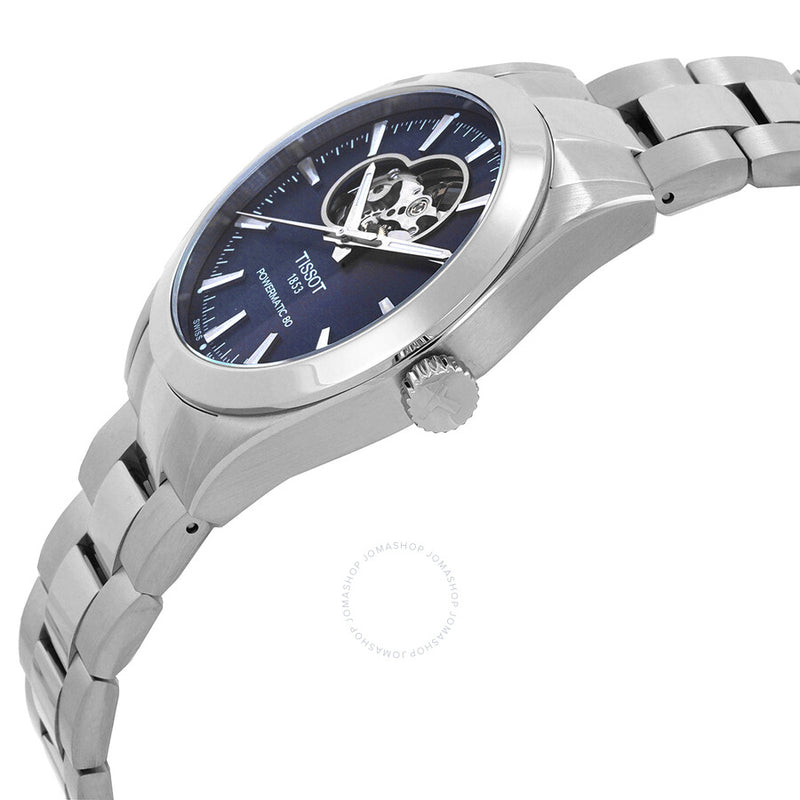 Tissot Gentleman Powermatic 80 Open Heart Automatic Blue Dial Men's Watch T127.407.11.041.01 - The Watches Men & Co #2