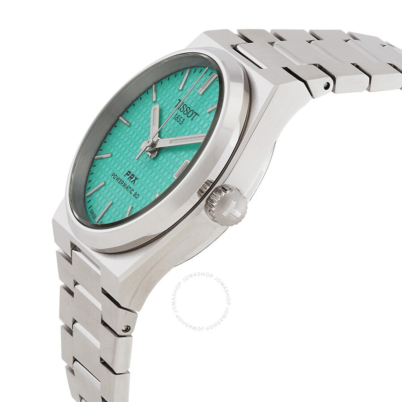 Tissot T-Classic Automatic Green Dial Unisex Watch T1372071109101 - The Watches Men & Co #2