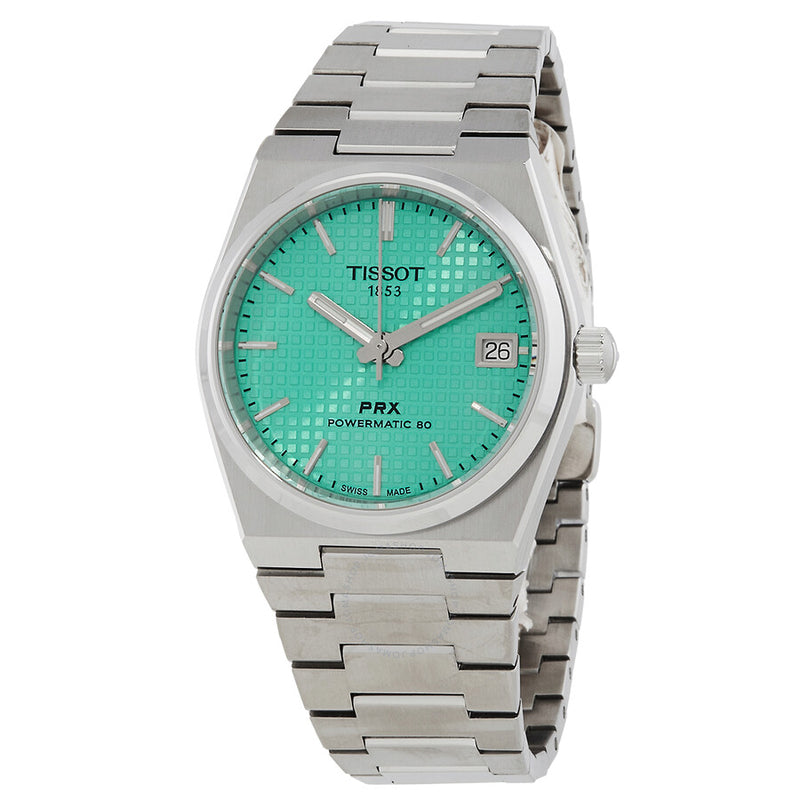 Tissot T-Classic Automatic Green Dial Unisex Watch T1372071109101 - The Watches Men & Co