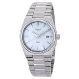 Tissot PRX Quartz White Mother of Pearl Dial Ladies Watch T1372101111100 - The Watches Men & Co