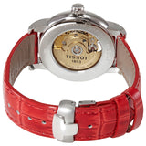 Tissot T-Classic Automatic Mother of Pearl Dial Red Leather Ladies Watch T050.207.16.116.03 - The Watches Men & Co #3