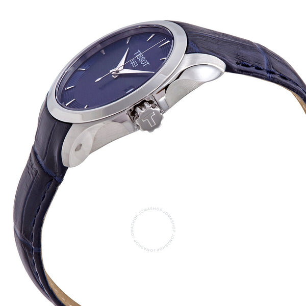 Tissot T-Classic Couturier Quartz Blue Dial Ladies Watch T035.210.16.041.00 - The Watches Men & Co #2