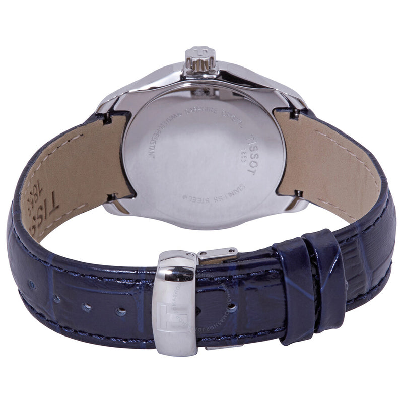 Tissot T-Classic Couturier Quartz Blue Dial Ladies Watch T035.210.16.041.00 - The Watches Men & Co #3