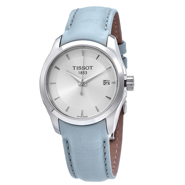 Tissot T-Classic Couturier Quartz Silver Dial Ladies Watch T035.210.16.031.02 - The Watches Men & Co