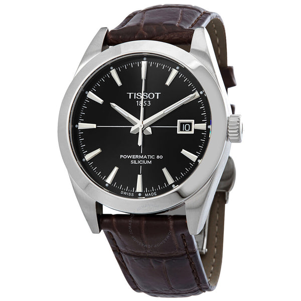 Tissot Gentleman Automatic Black Dial Watch T127.407.16.051.01 - The Watches Men & Co