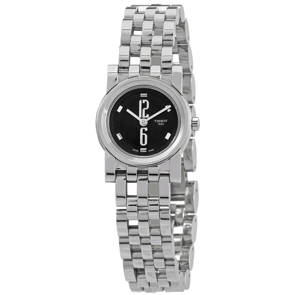 Tissot T-Classic Quartz Black Dial Ladies Watch T030.009.11.057.00 - The Watches Men & Co