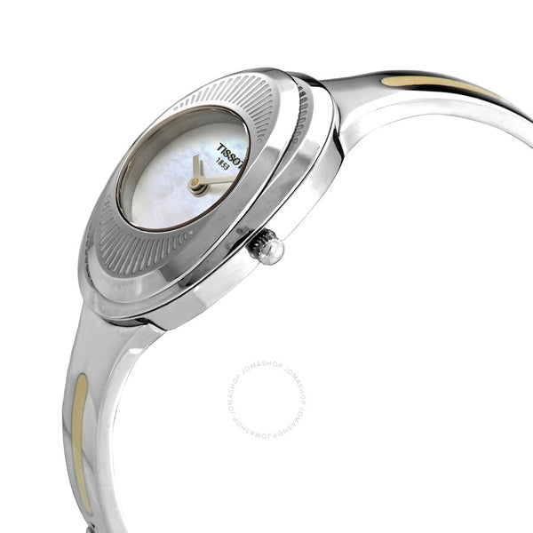 Tissot T-Lady Flower Quartz Blue Mother of Pearl  Dial Ladies Watch T03.1.085.80 - The Watches Men & Co #2